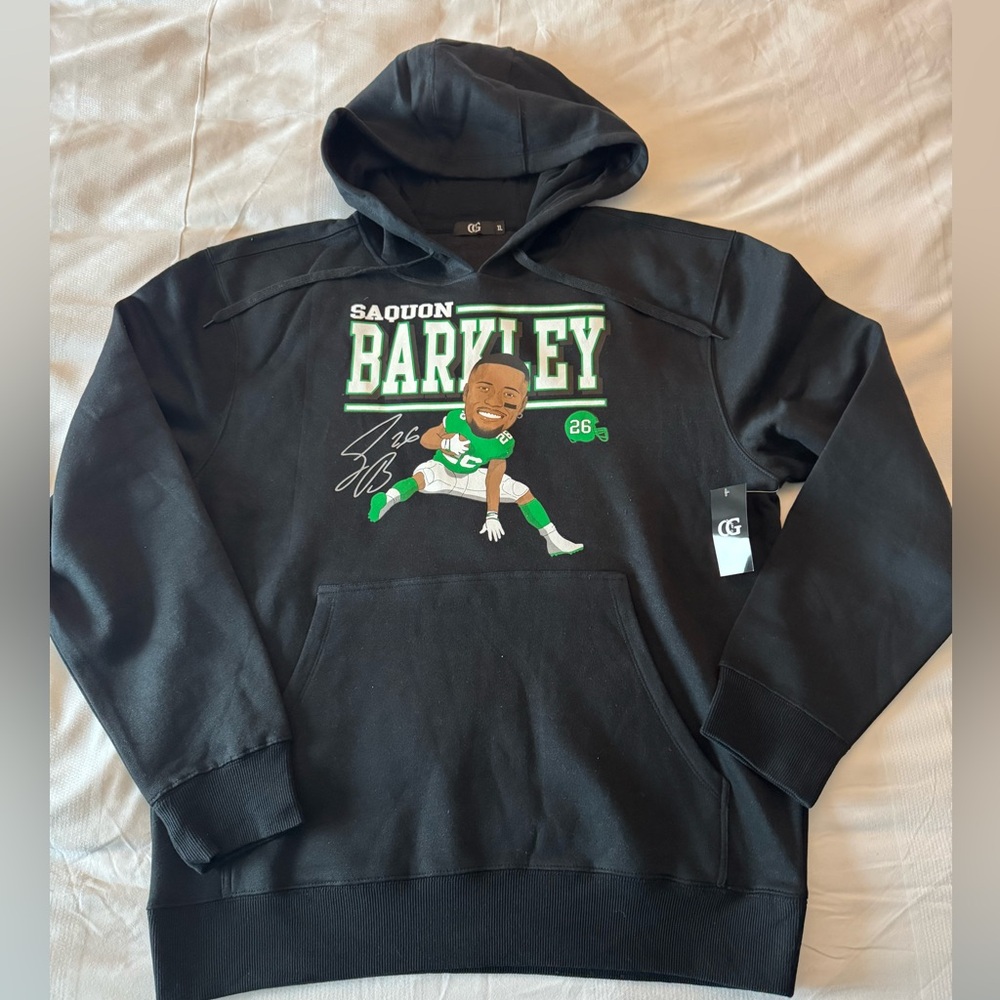 SAQUON BARKLEY PHILADELPHIA EAGLES (OG) Sports Black Saquon Barkley Hoodie